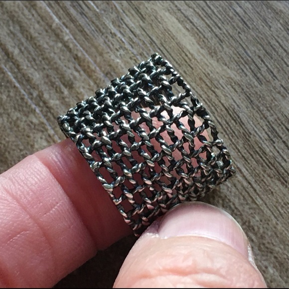 .925 Sterling Silver Woven Ring - Picture 5 of 8